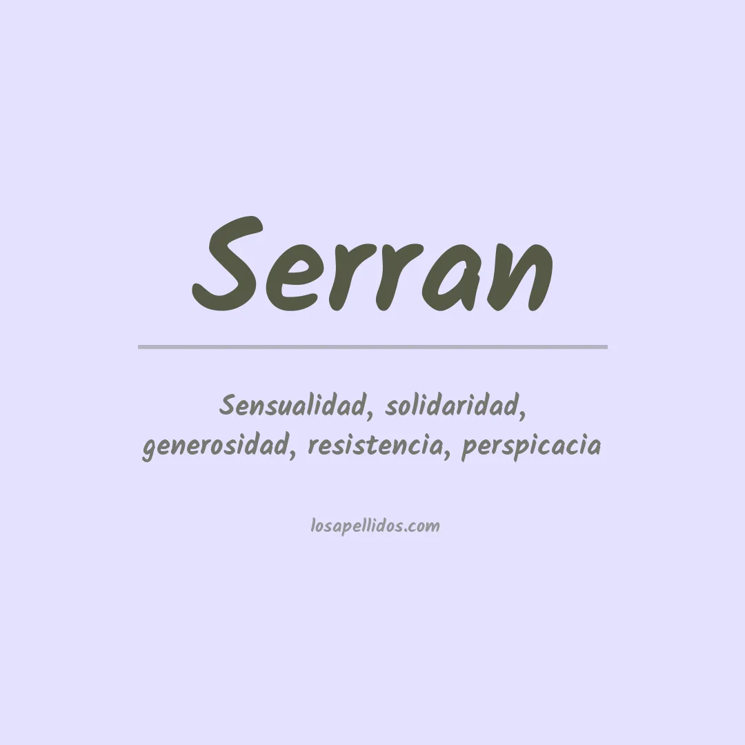 Apellido Serran