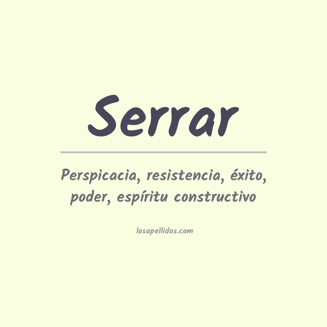 Apellido Serrar