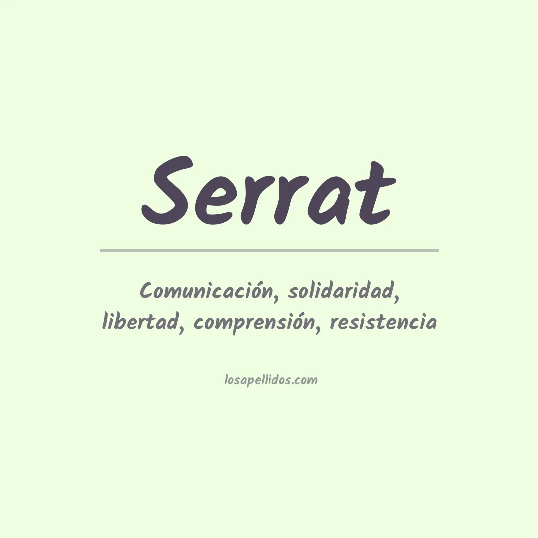 Apellido Serrat