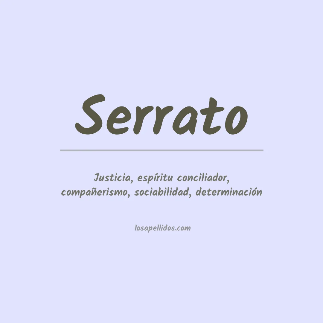 Apellido Serrato