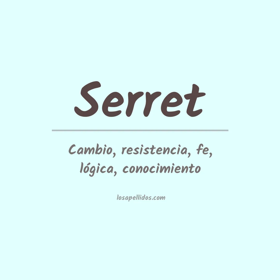Apellido Serret