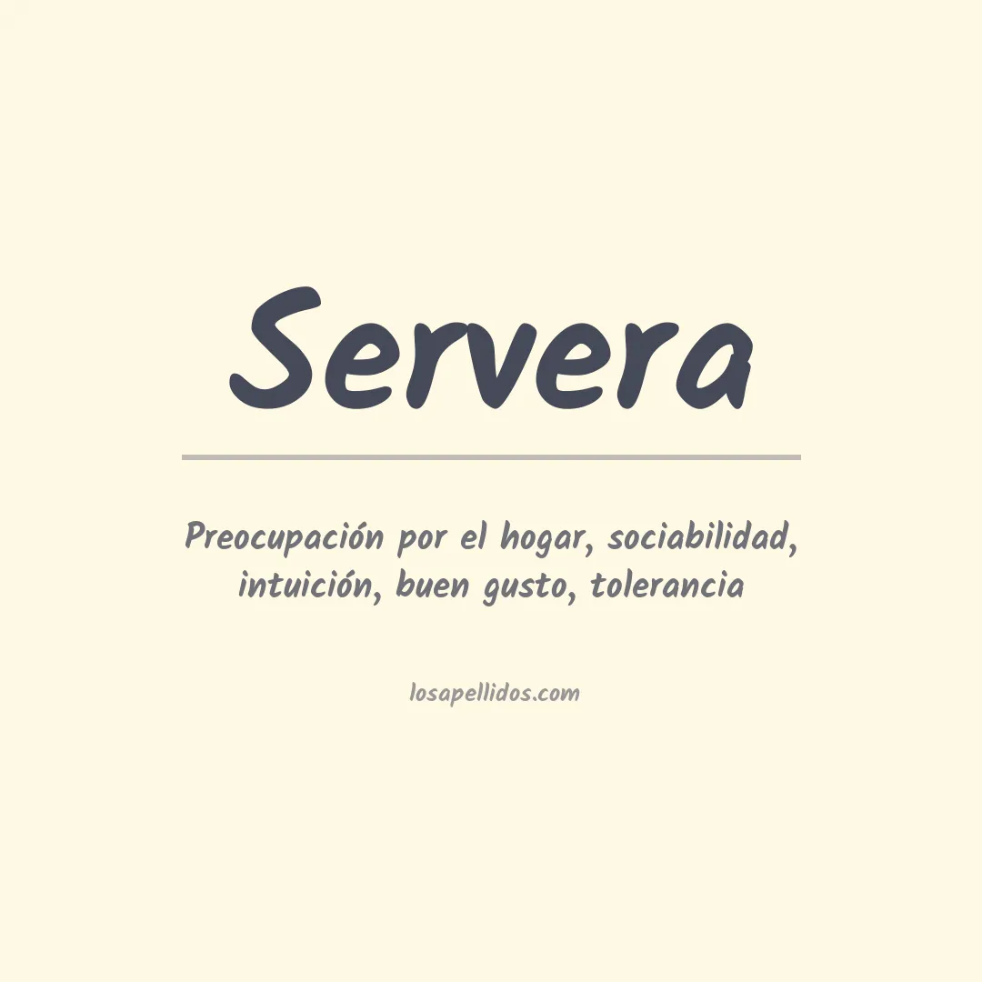 Apellido Servera