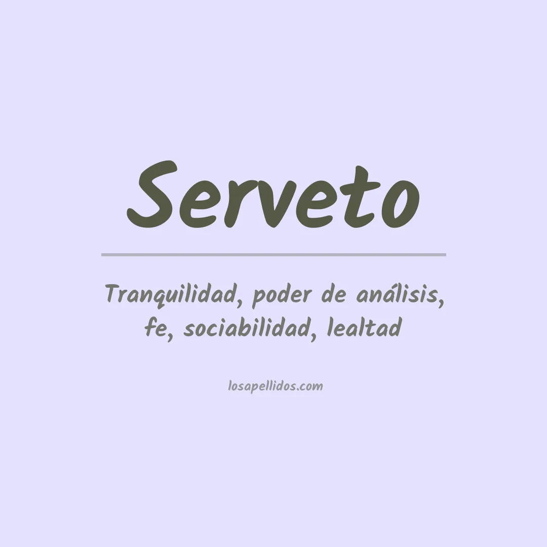 Apellido Serveto