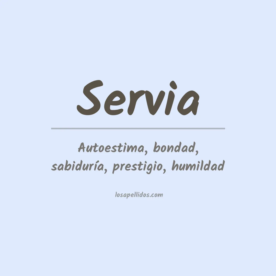 Apellido Servia