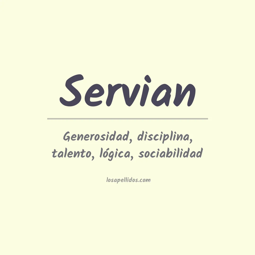 Apellido Servian