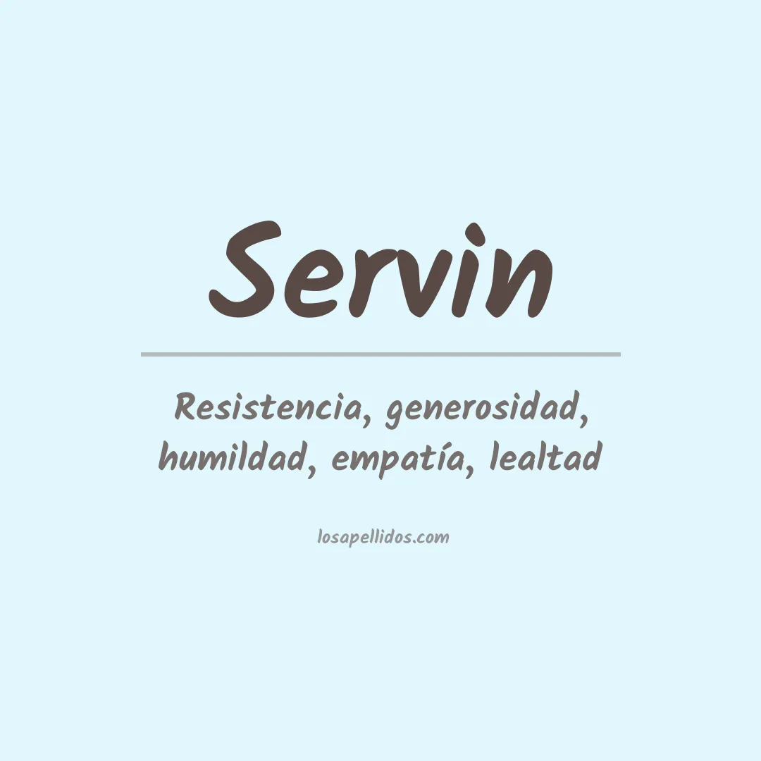 Apellido Servin