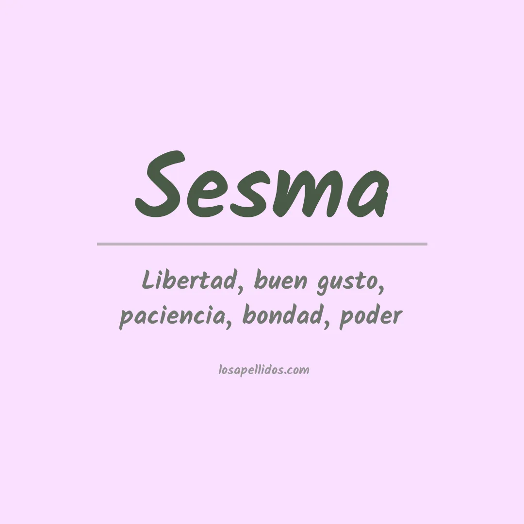 Apellido Sesma