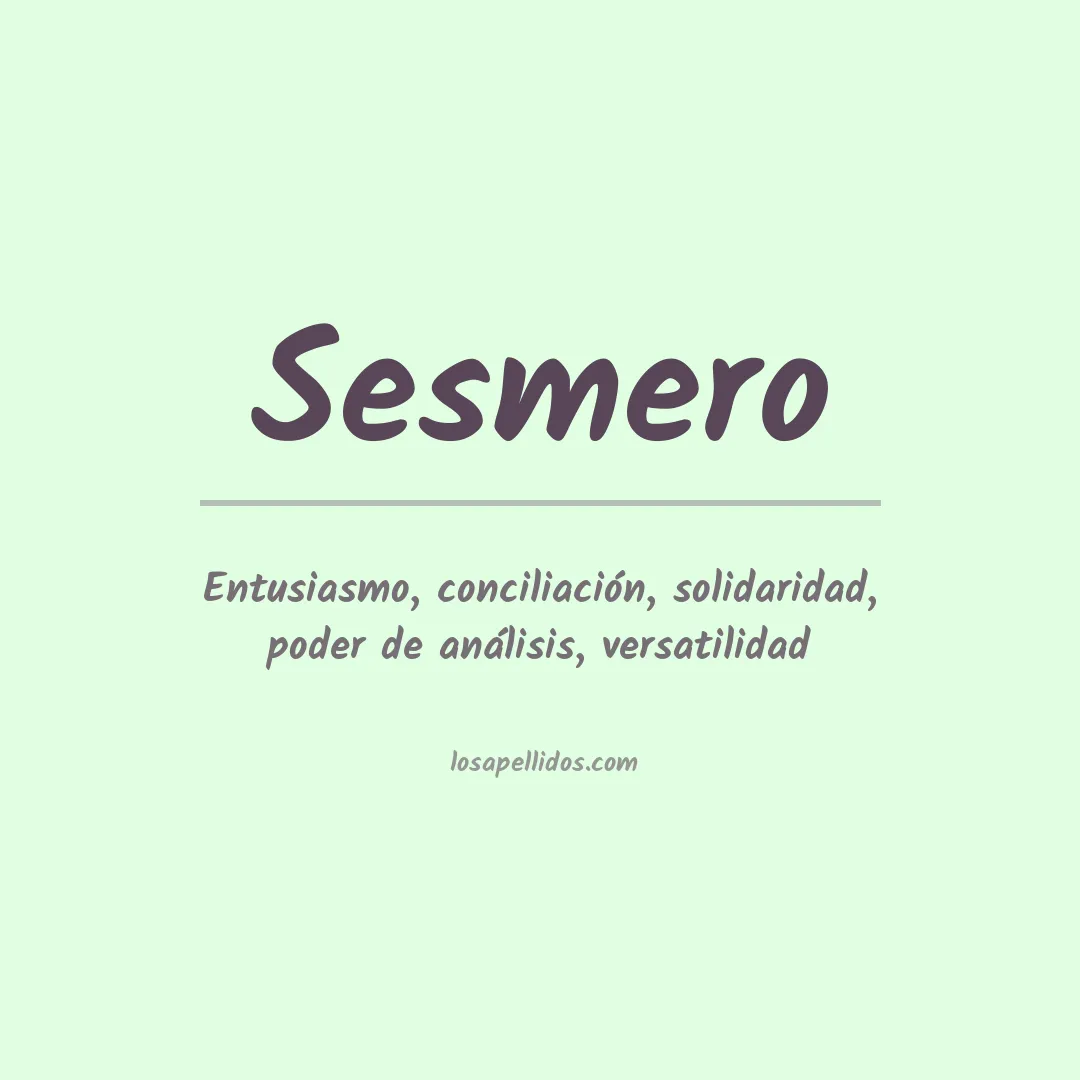 Apellido Sesmero