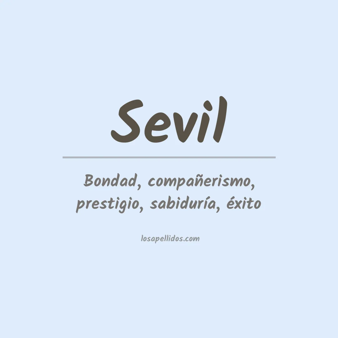 Apellido Sevil