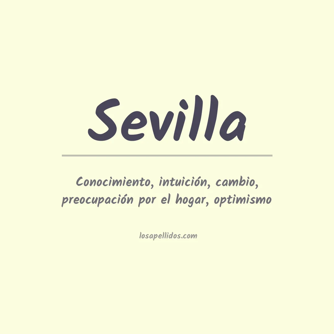 Apellido Sevilla