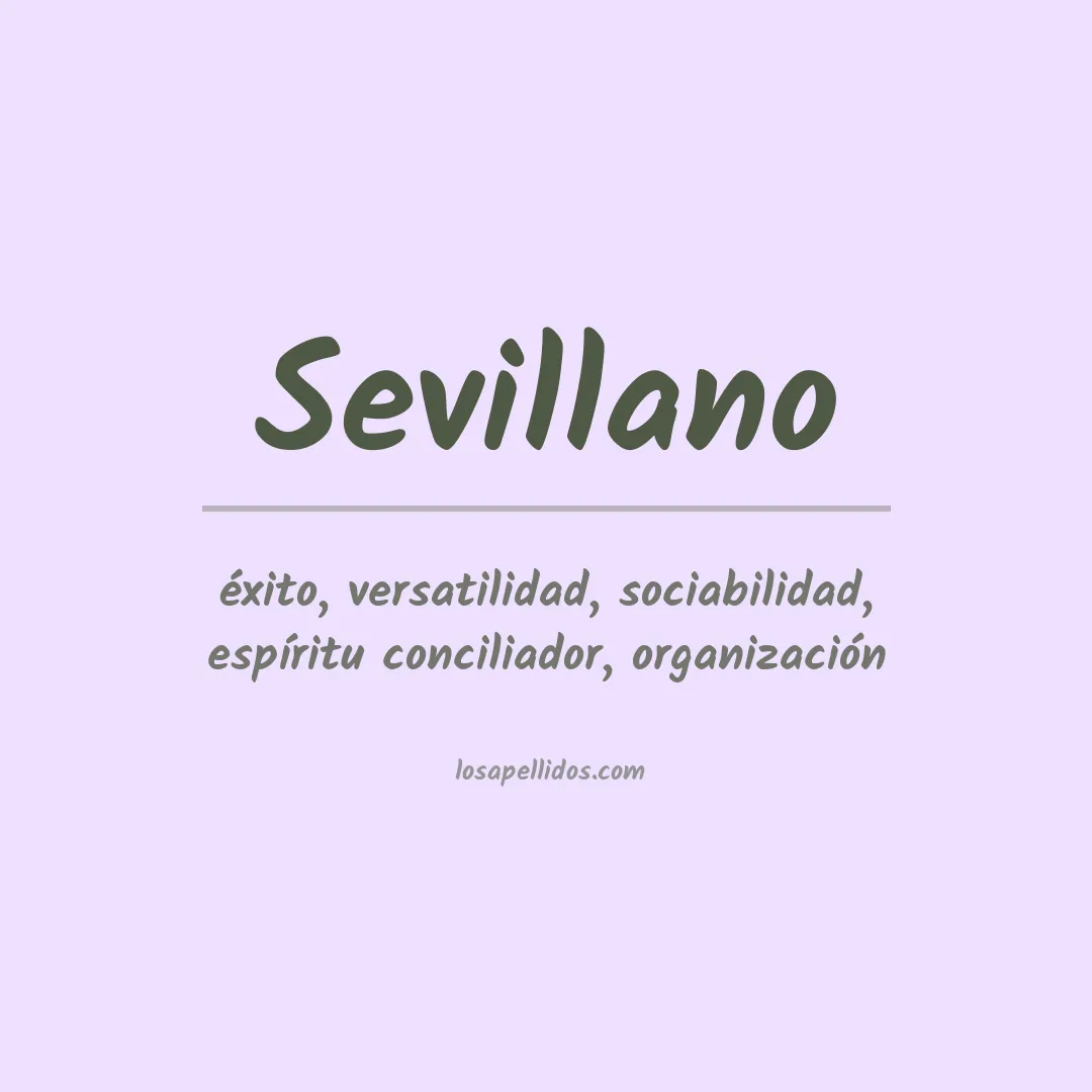 Apellido Sevillano