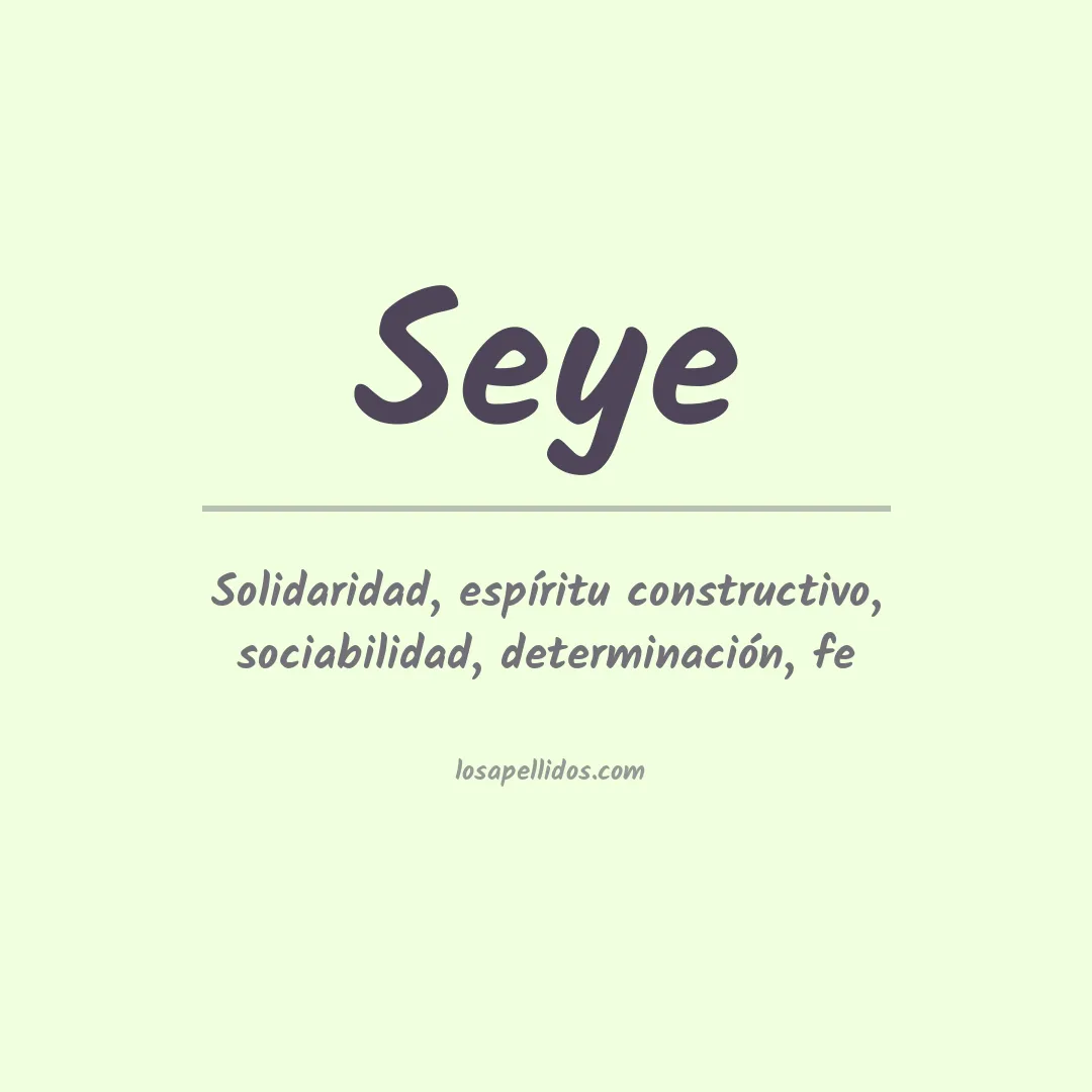 Apellido Seye