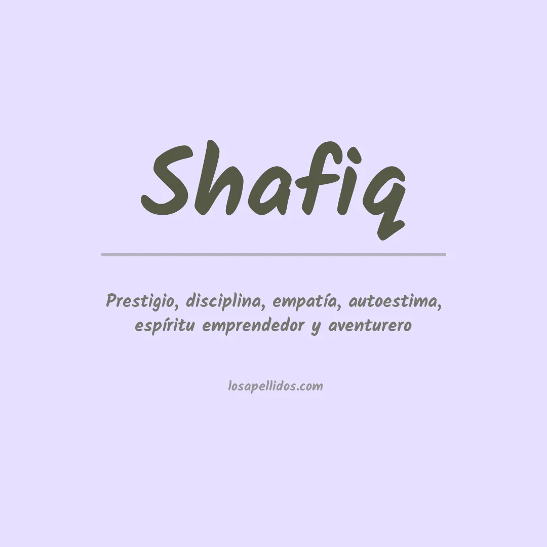 Apellido Shafiq