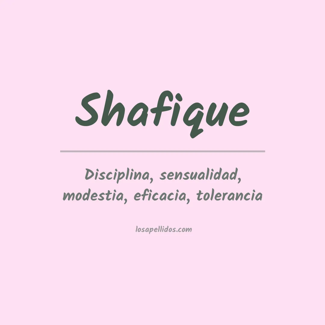 Apellido Shafique