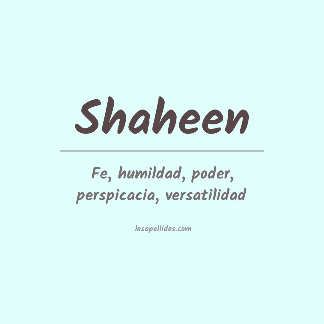 Apellido Shaheen