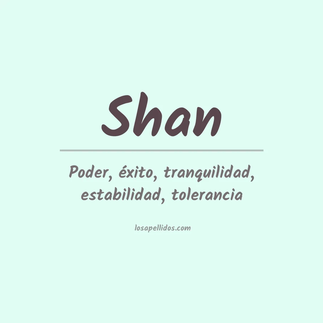 Apellido Shan