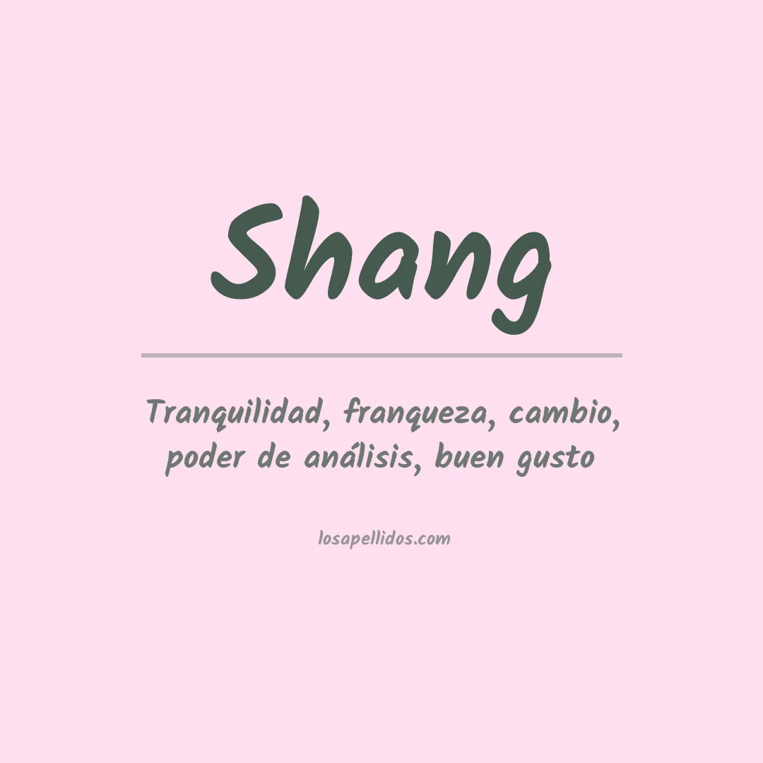Apellido Shang