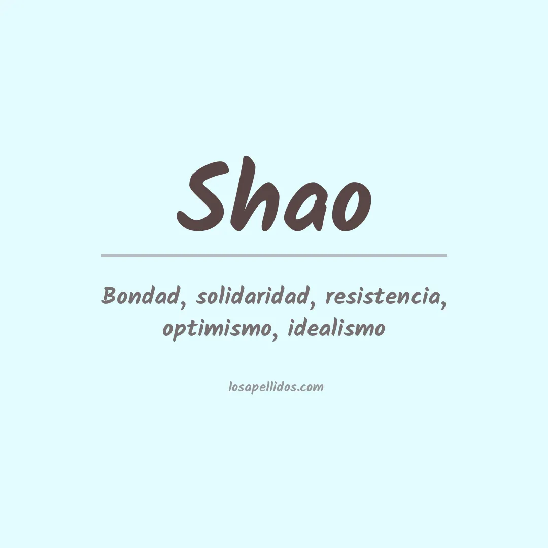 Apellido Shao