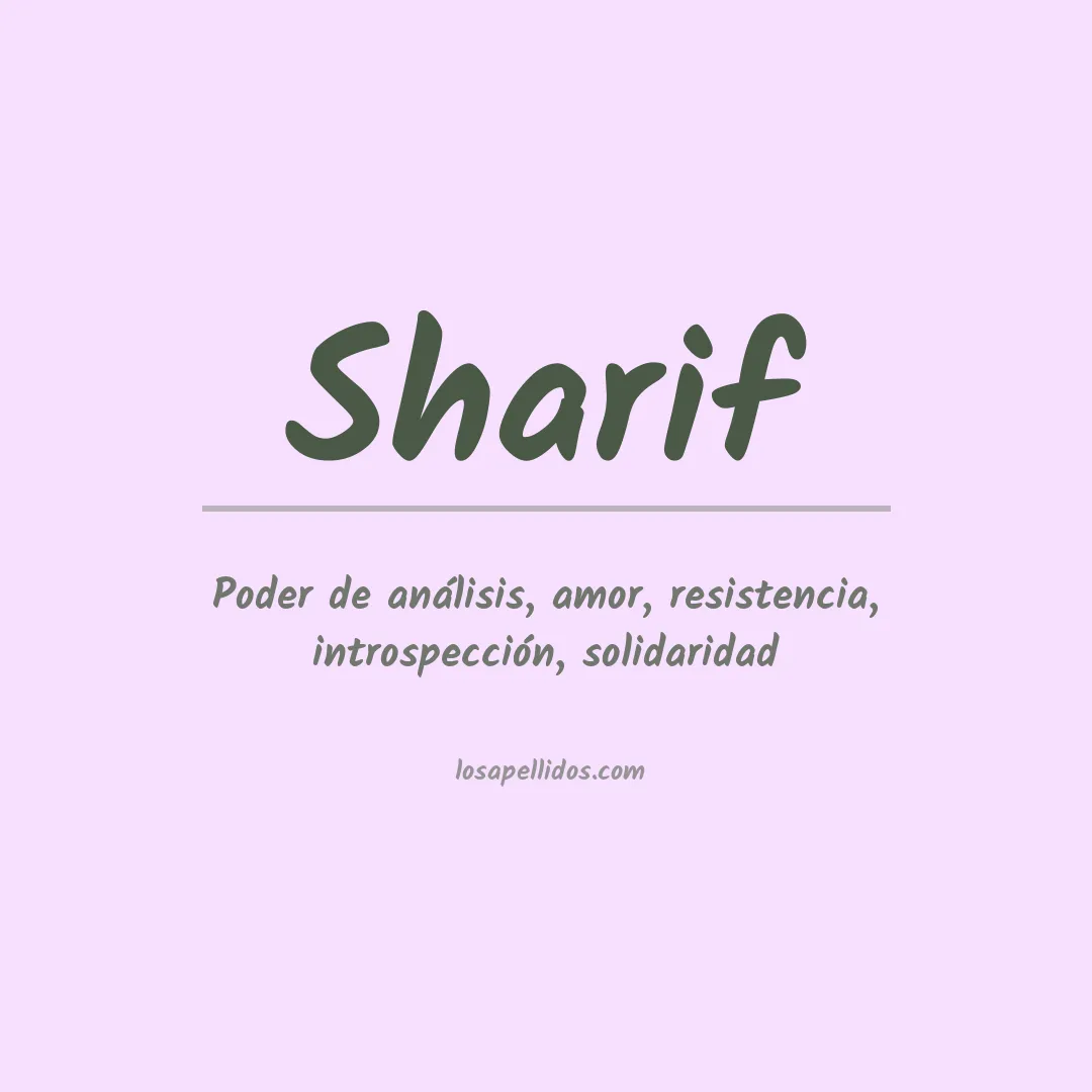 Apellido Sharif
