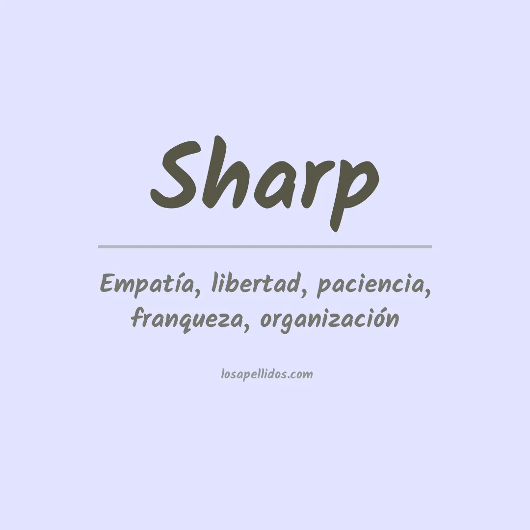 Apellido Sharp