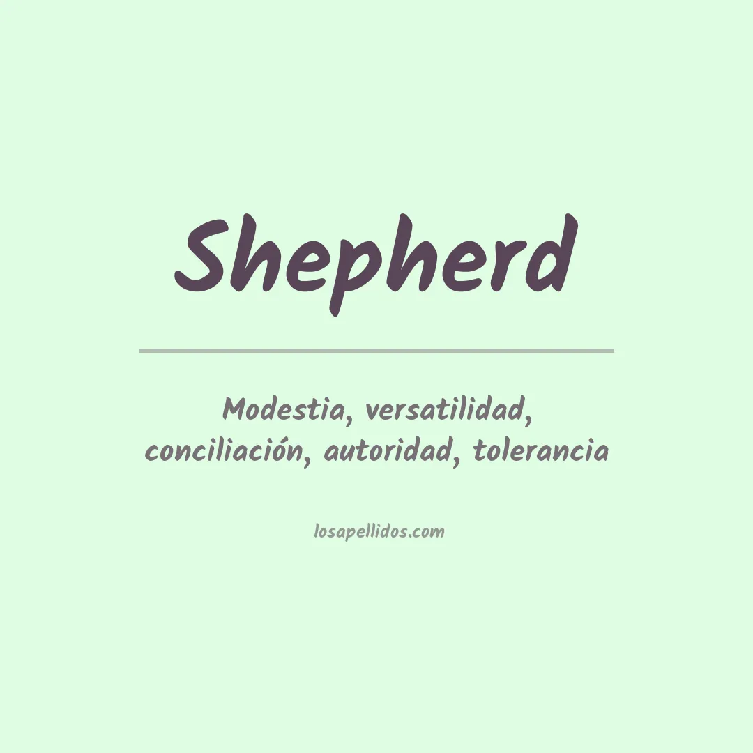 Apellido Shepherd