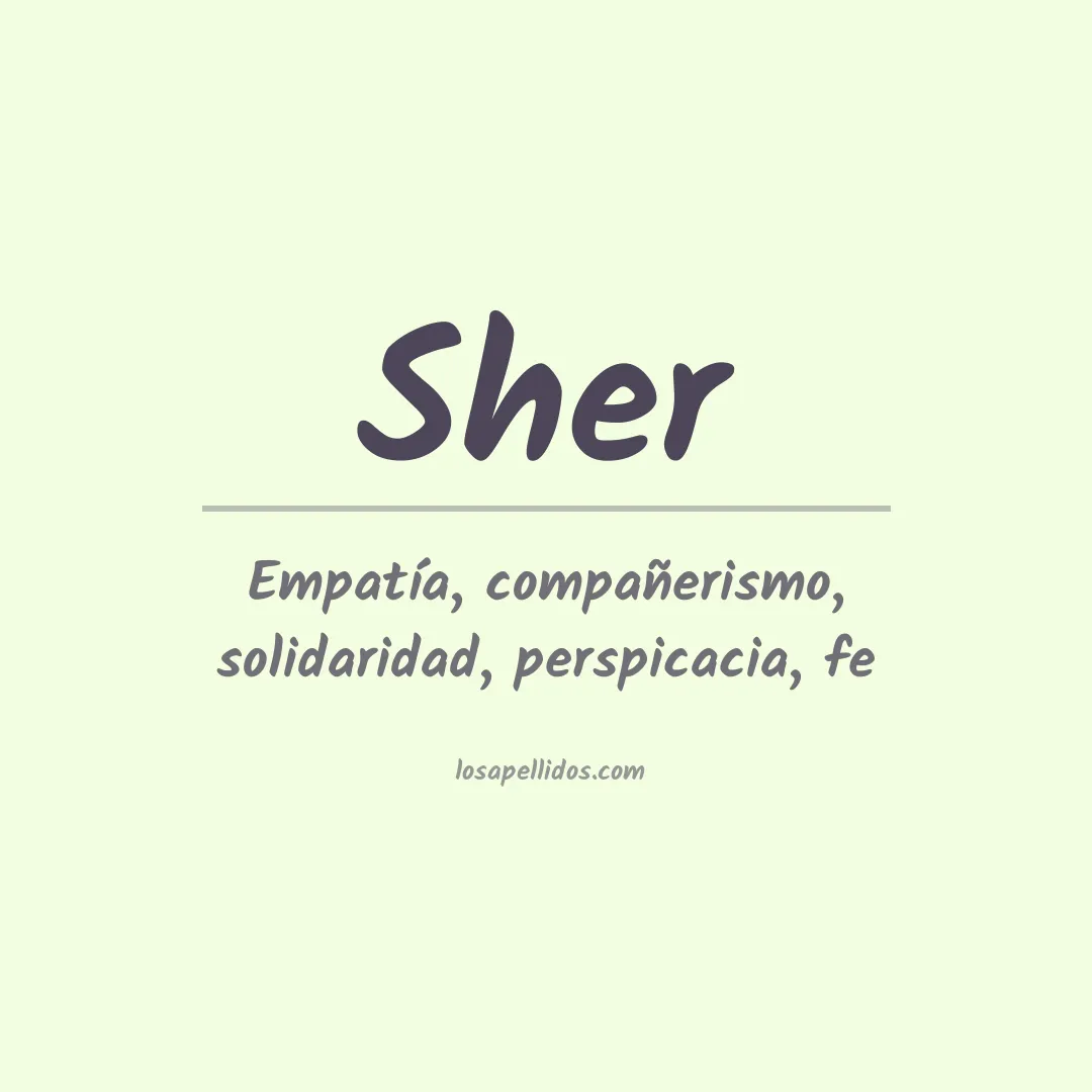 Apellido Sher