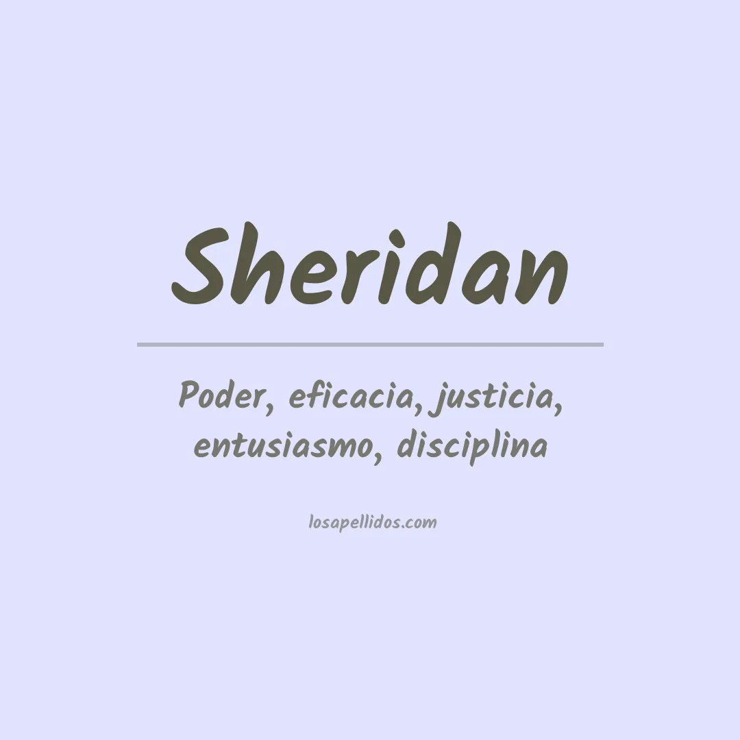 Apellido Sheridan