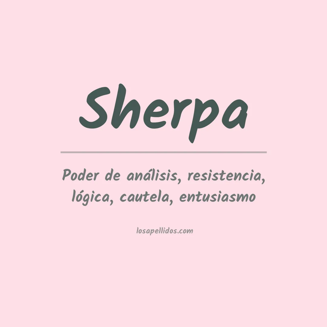 Apellido Sherpa