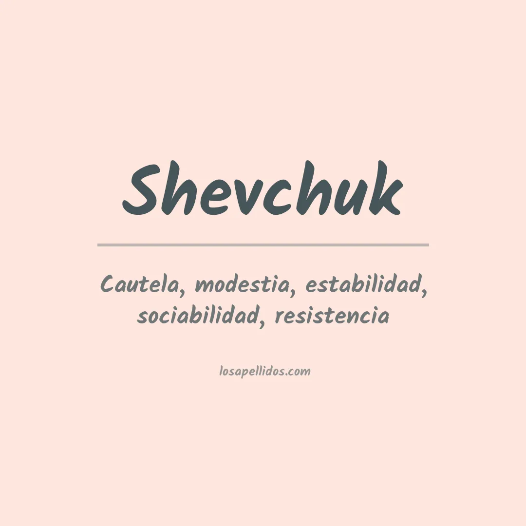 Apellido Shevchuk