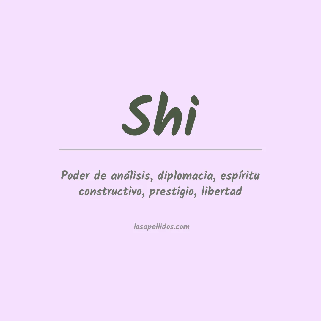 Apellido Shi