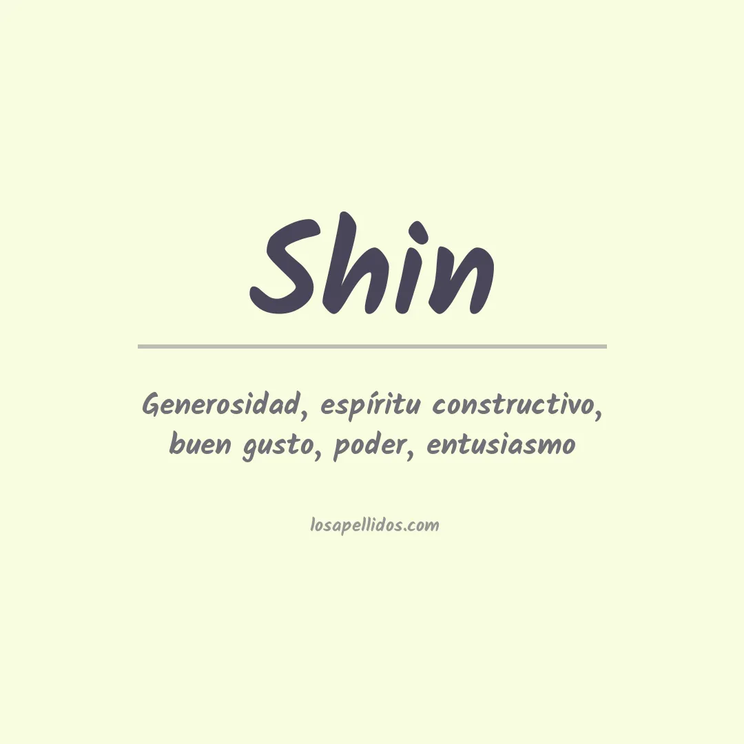 Apellido Shin