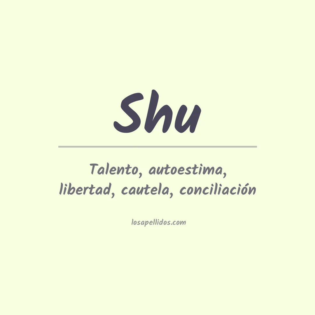 Apellido Shu