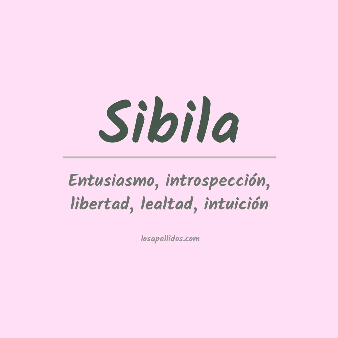 Significado del Apellido Sibila