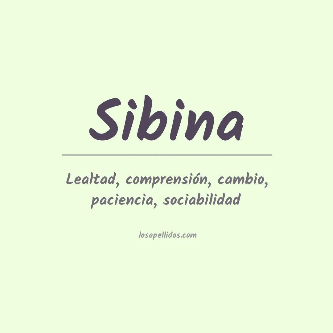 Apellido Sibina