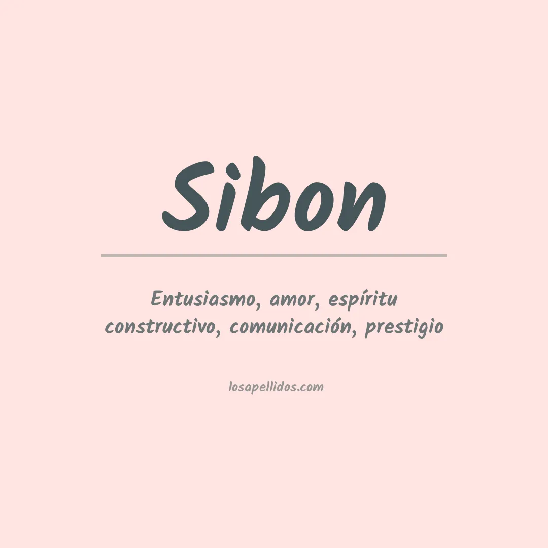Apellido Sibon
