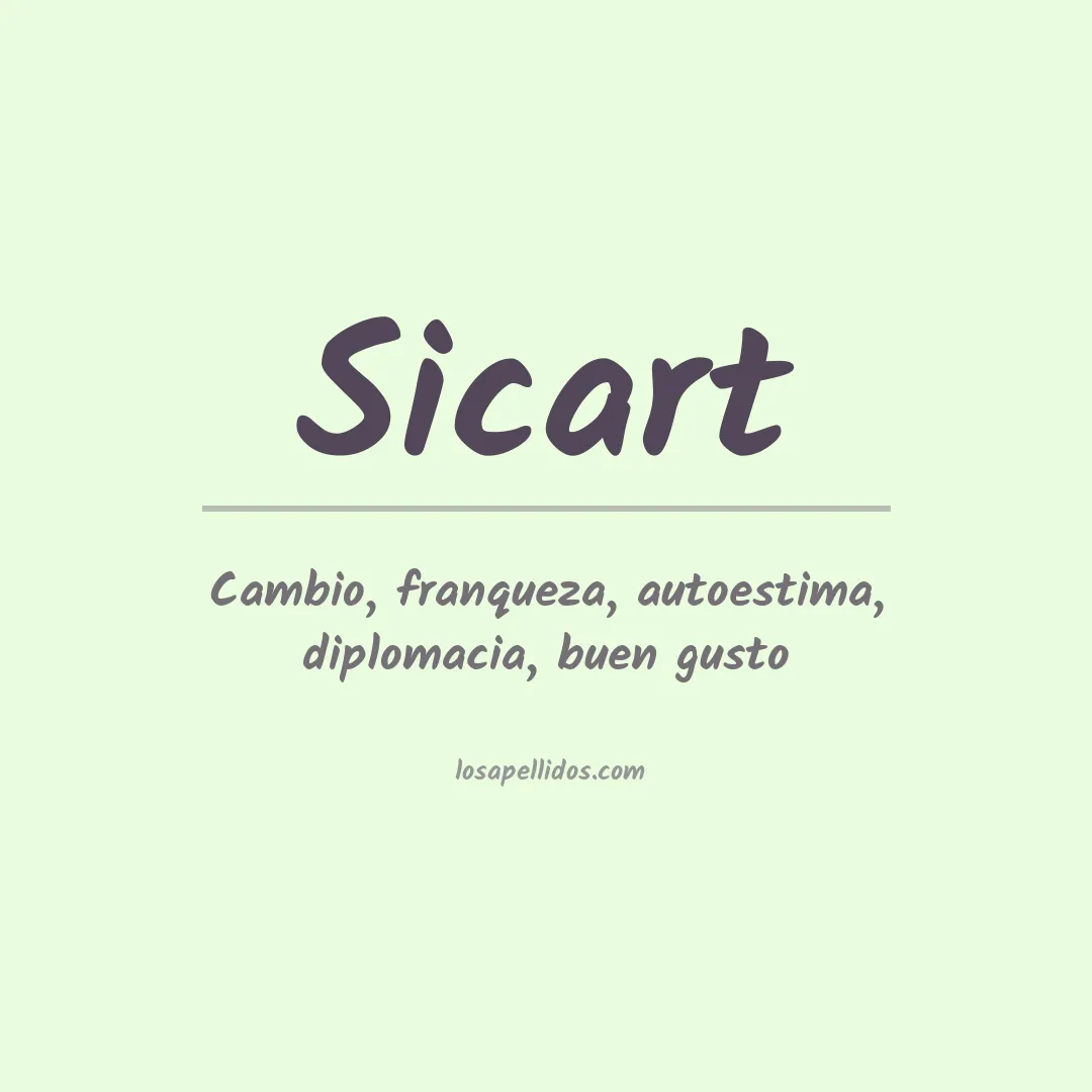 Apellido Sicart