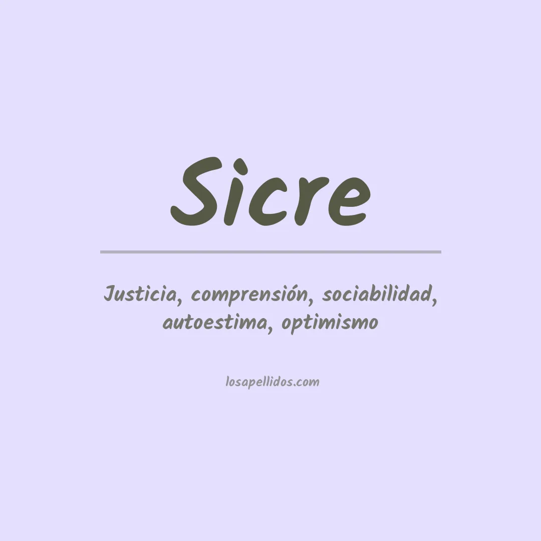 Apellido Sicre