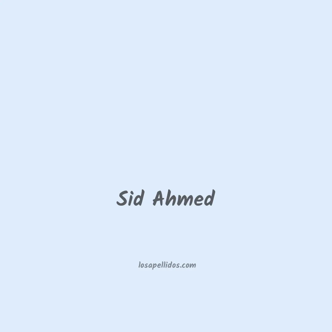 Sid ahmed en chino