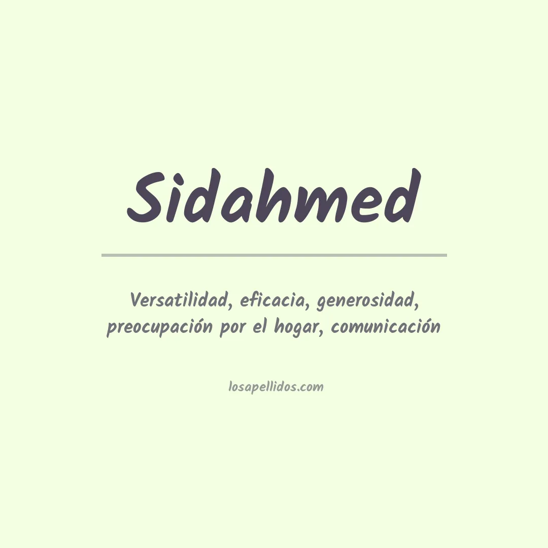 Apellido Sidahmed