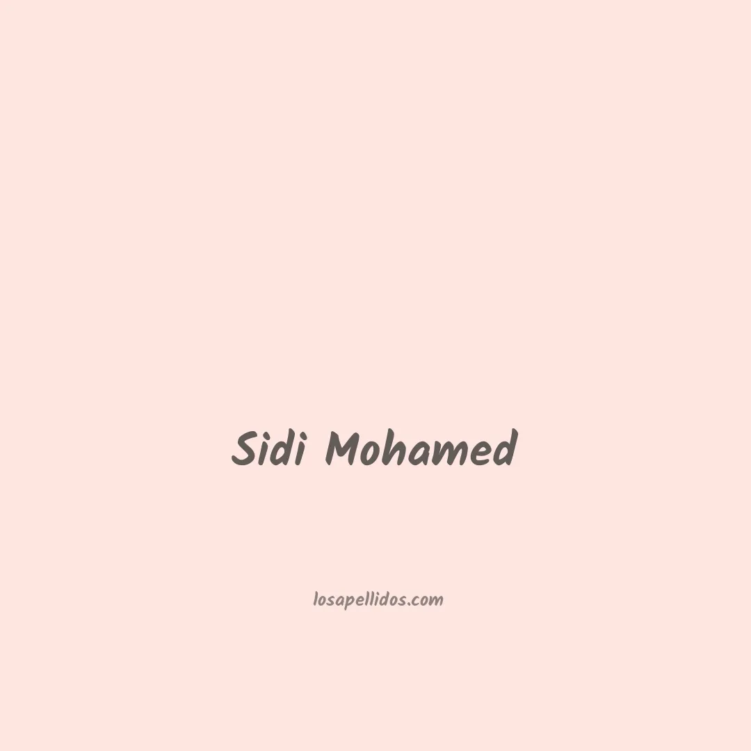 Sidi mohamed en chino