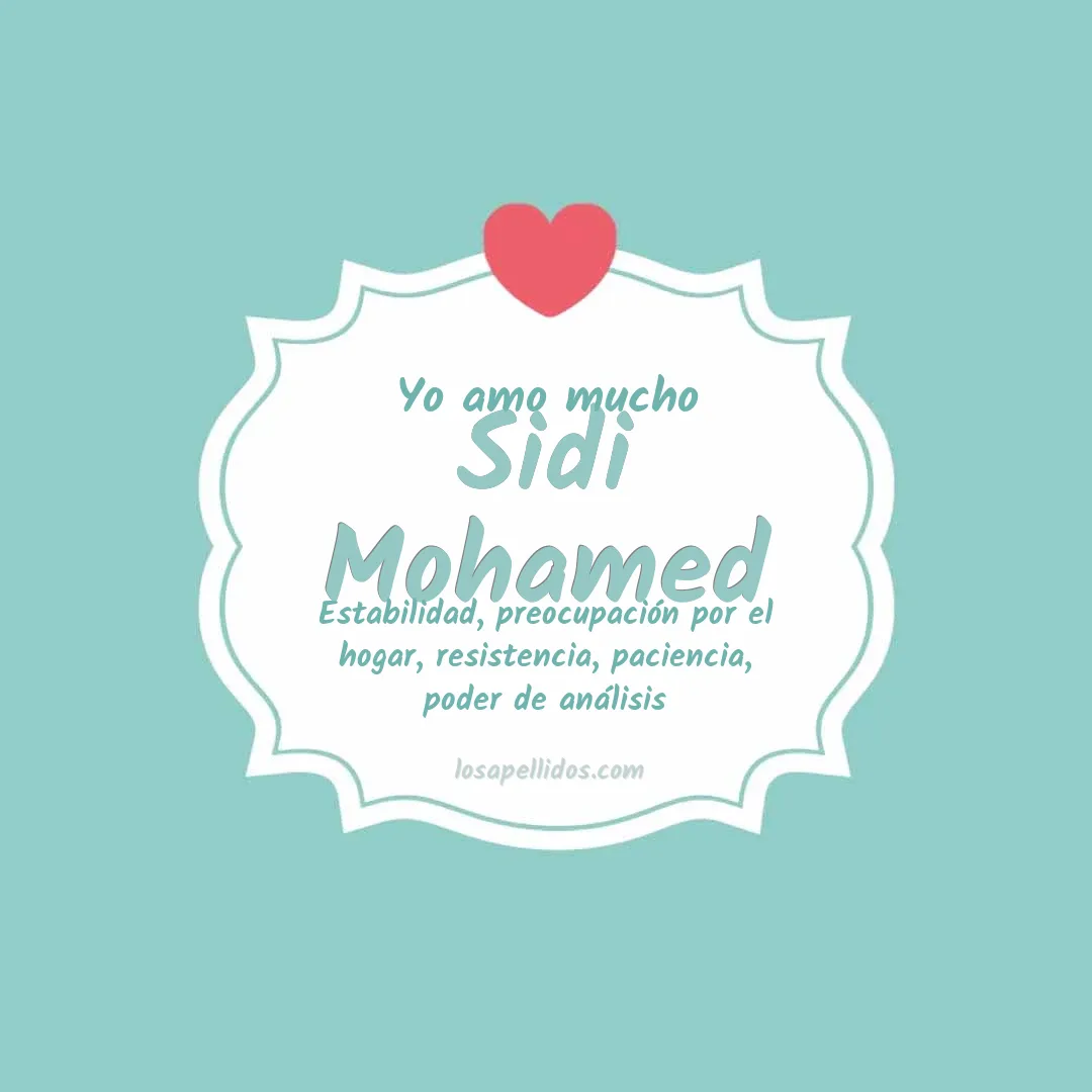 Yo amo mucho Sidi mohamed
