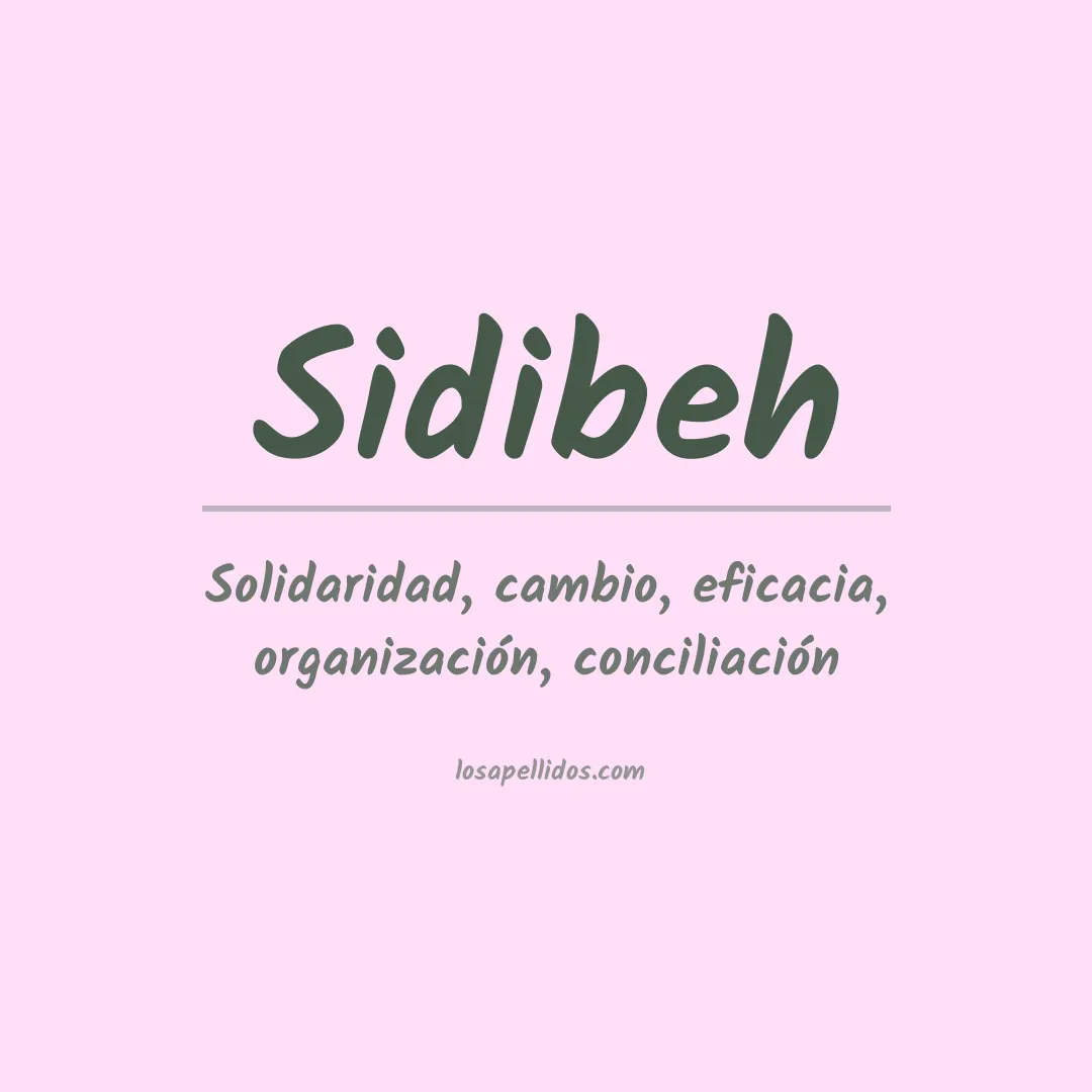 Apellido Sidibeh