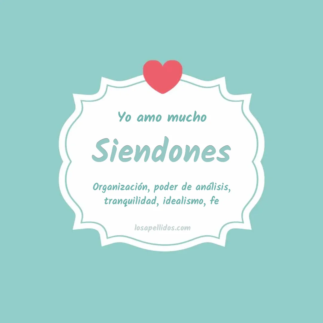 Yo amo mucho Siendones