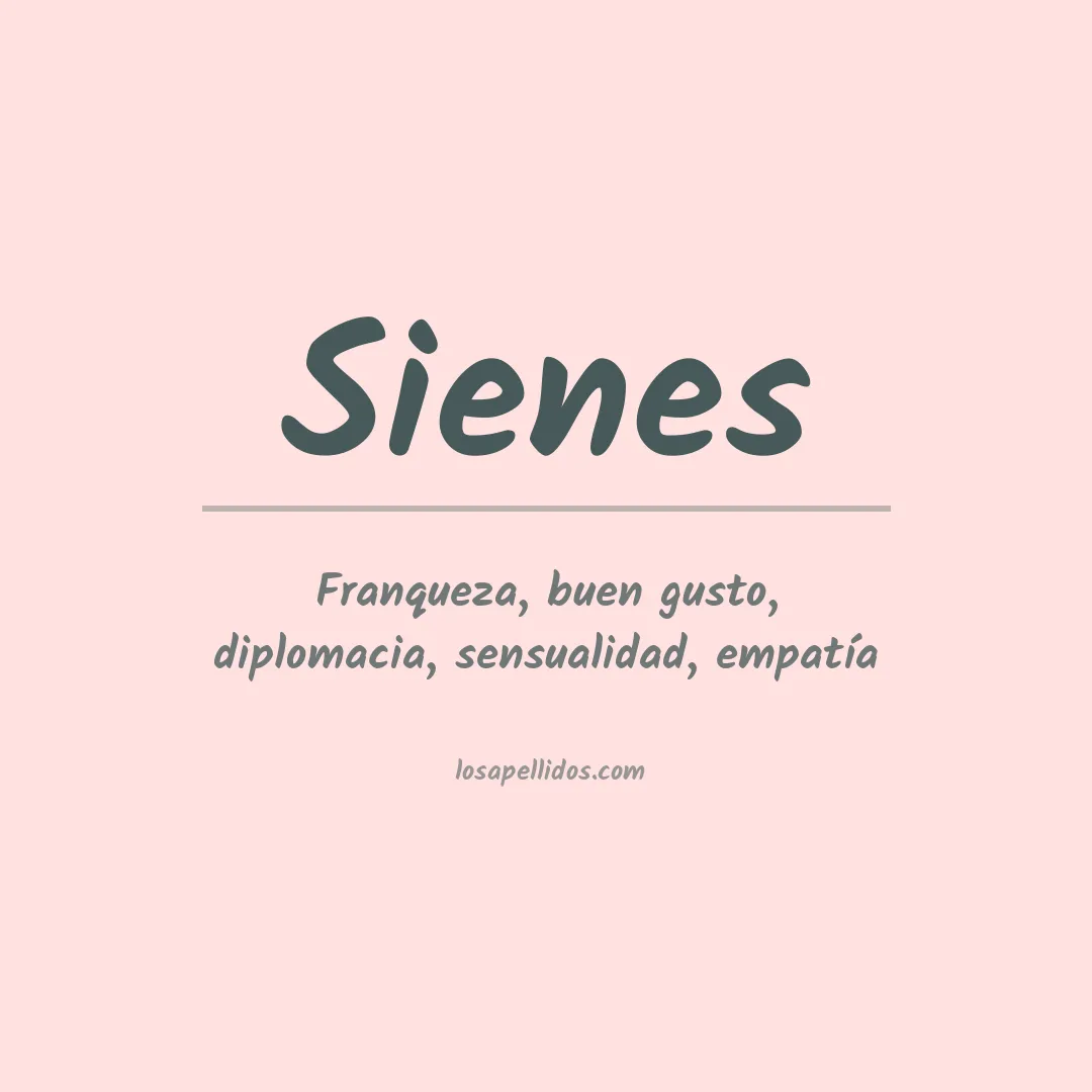 Apellido Sienes