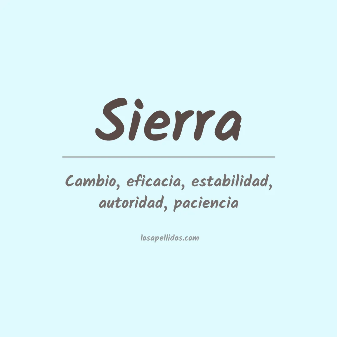 Apellido Sierra