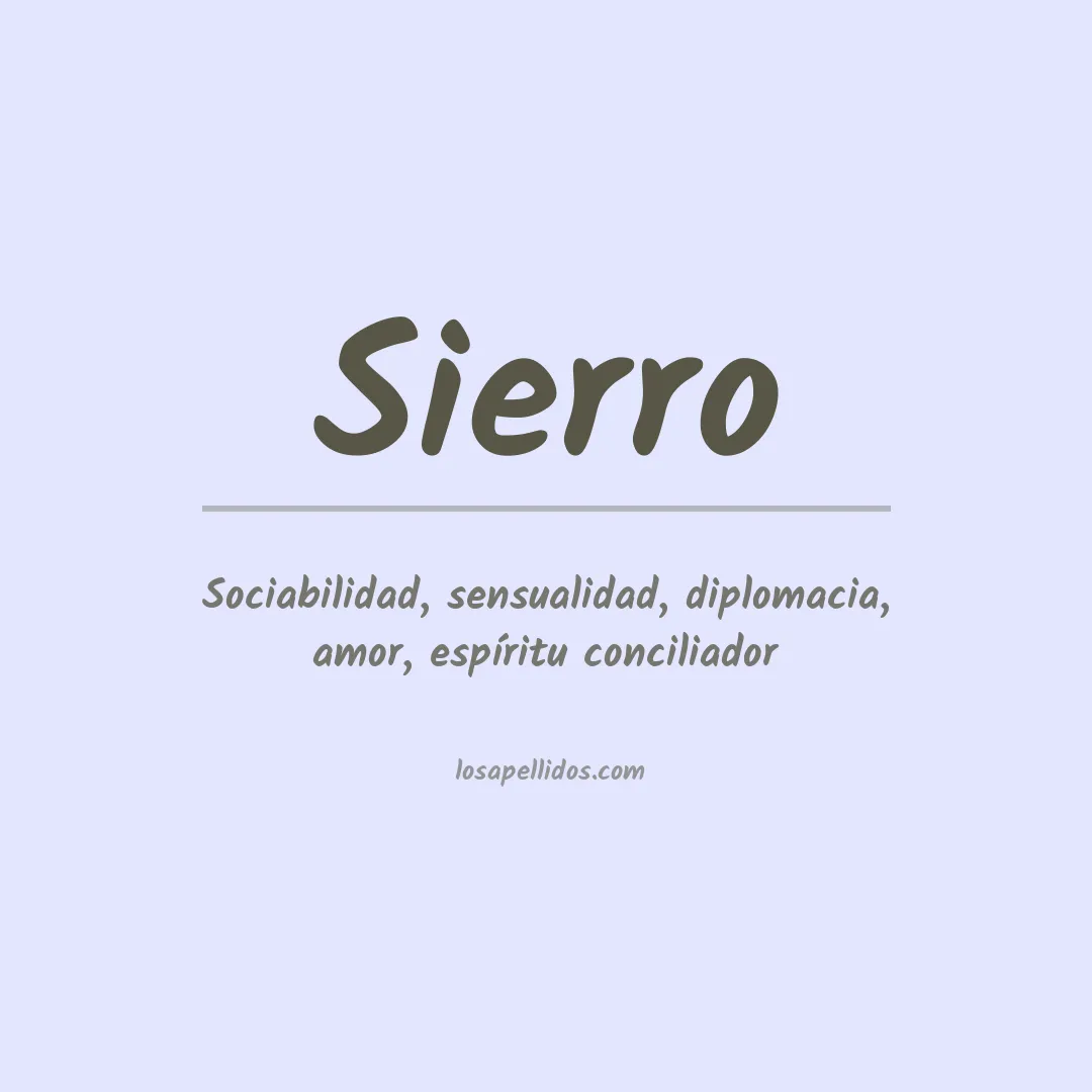 Apellido Sierro