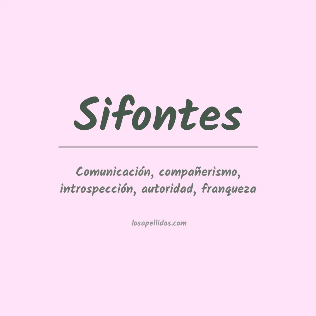 Apellido Sifontes