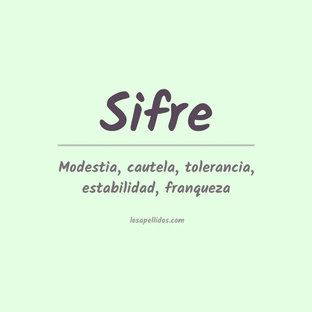 Apellido Sifre