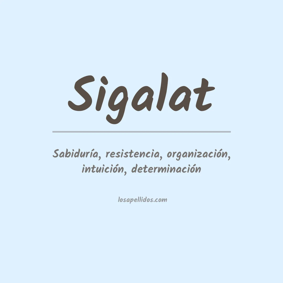 Apellido Sigalat