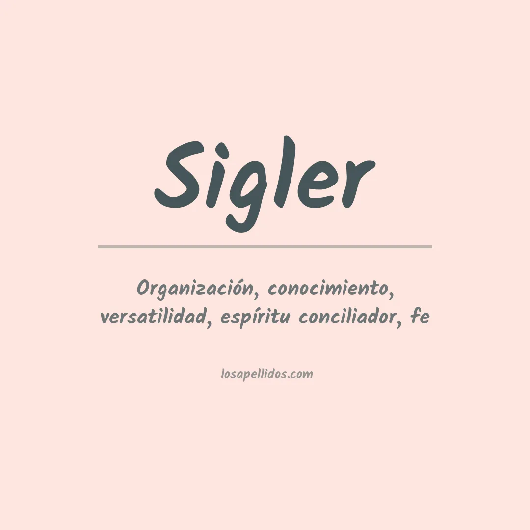 Apellido Sigler